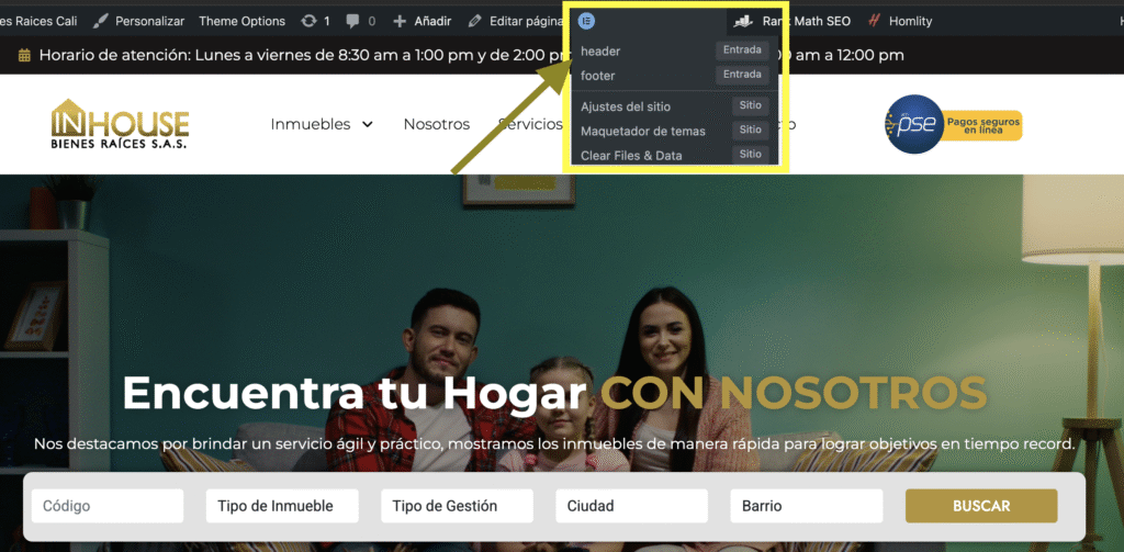 Horario Laboral Con El Widget Lista De Iconos