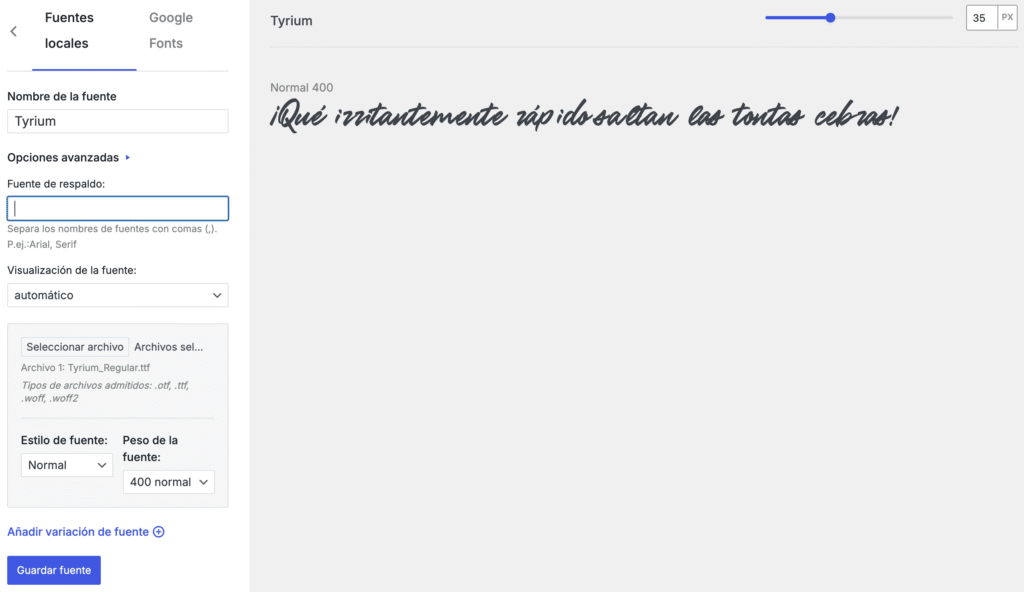 Fuentes Personalizadas En Elementor