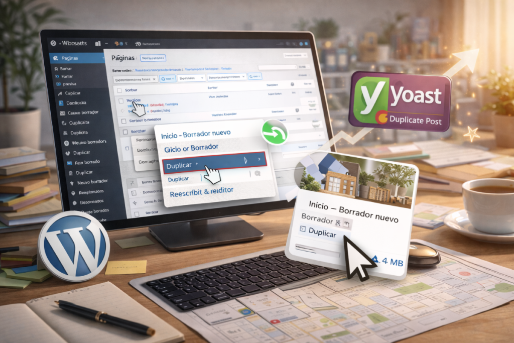 Duplicar páginas en wordpress con Yoast Duplicate Post paso a paso.