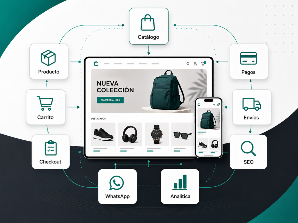 Plataformas y empresas recomendadas para crear tiendas virtuales con carrito pagos SEO y analítica
