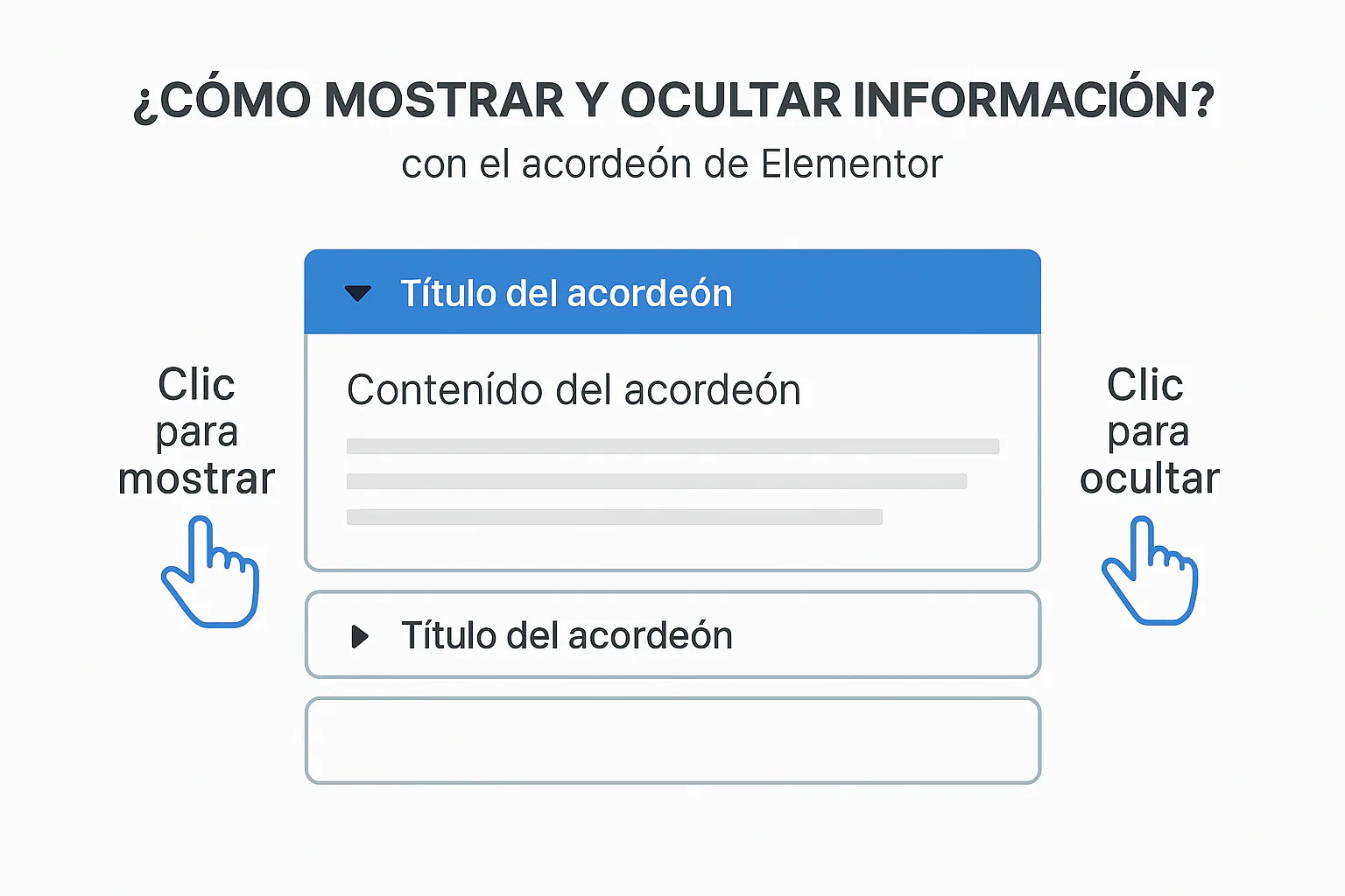 Widget De Acordeón De Elementor